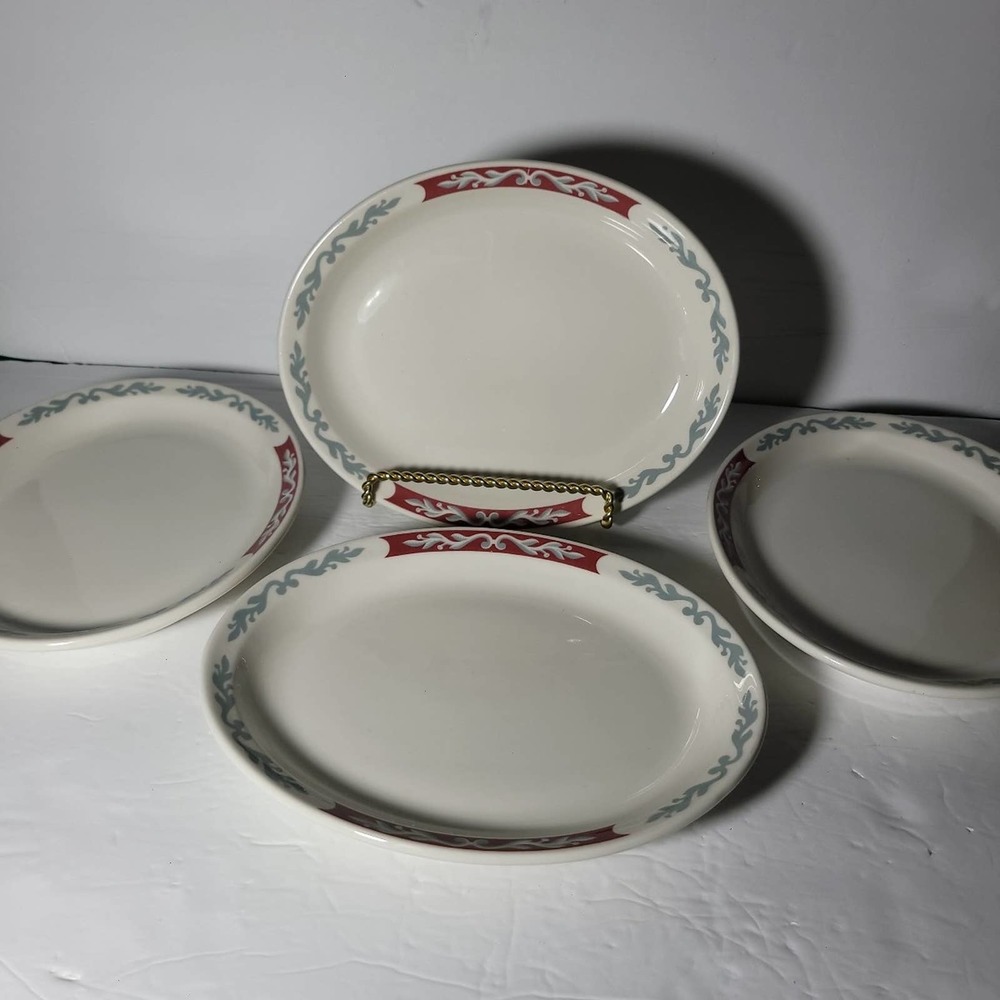Syracuse China Vintage Salad Plates Set of 4